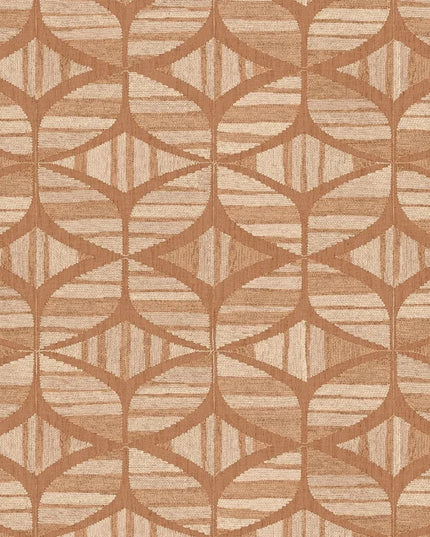 76982650 Casamance Broderies Filandra - Dit behang is warm en natuurlijk met een combinatie van terra
