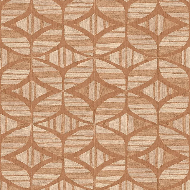 76982650 Casamance Broderies Filandra - Dit behang is warm en natuurlijk met een combinatie van terra