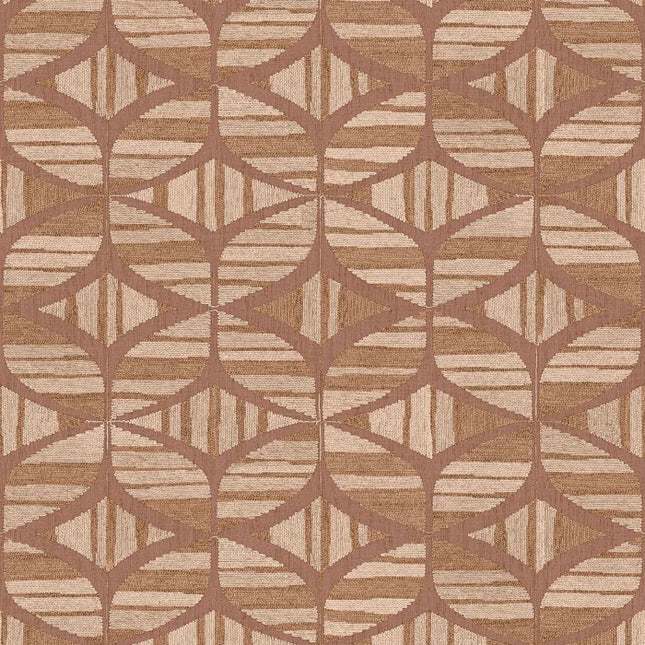 76982752 Casamance Broderies Filandra - Dit behang is warm van toon met een combinatie van terra