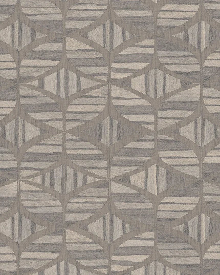 76982854 Casamance Broderies Filandra - Dit behang is een subtiele mix van warme bruine tinten met grijs en beige