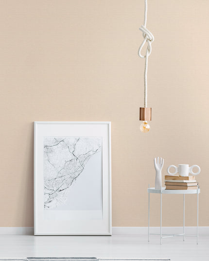 306896 Livingwalls Drawn Into Nature uni Pastel zalm