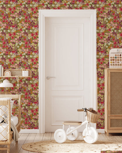 Babykamer Bloemen Behang - Flower Field