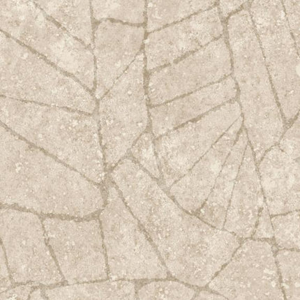 30333 Arte Koalin Fragment - Dit behang is een zachte combinatie van beige en lichtbruine tinten met subtiele witte accenten die een natuurlijke