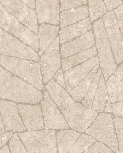 30333 Arte Koalin Fragment - Dit behang is een zachte combinatie van beige en lichtbruine tinten met subtiele witte accenten die een natuurlijke