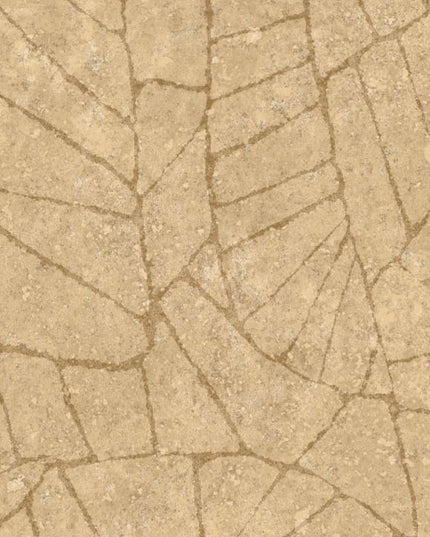 30335 Arte Koalin Fragment - Dit behang is subtiel opgebouwd uit warme oker- en bruintinten