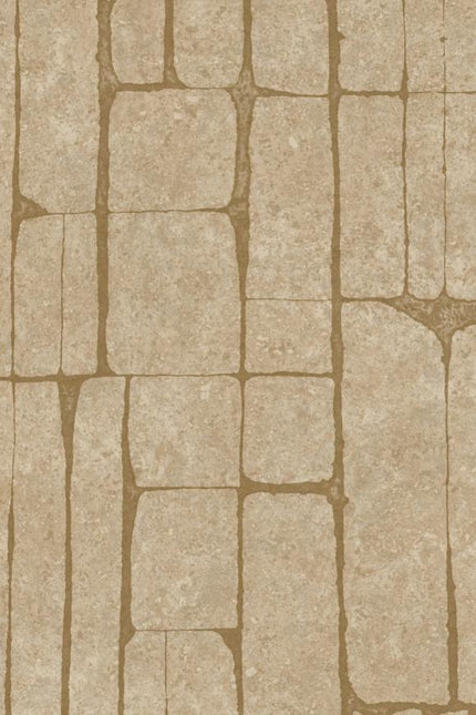 30363 Arte Koalin Solco - Dit behang is uitgevoerd in zachte beige tinten met warme bruinachtige accenten die samen een natuurlijke en rustieke uitstraling creëren.