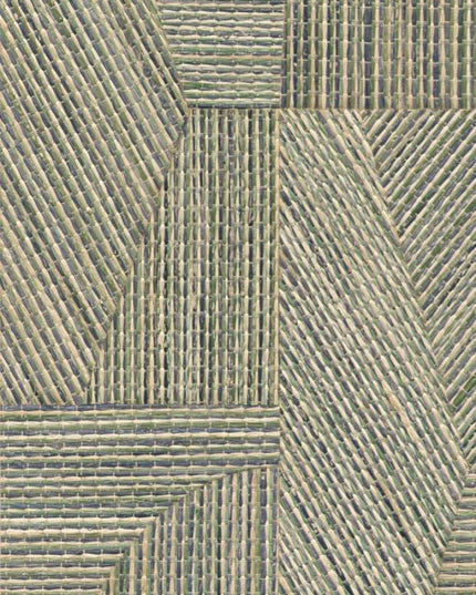 52460 Arte Prismatic Refraction - Dit behang is opgebouwd uit verschillende tinten groen gecombineerd met beige en een vleugje bontgrijs