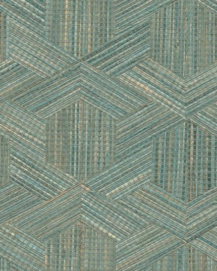 52480 Arte Prismatic Reflect - Dit behang is een harmonieuze mix van turquoise