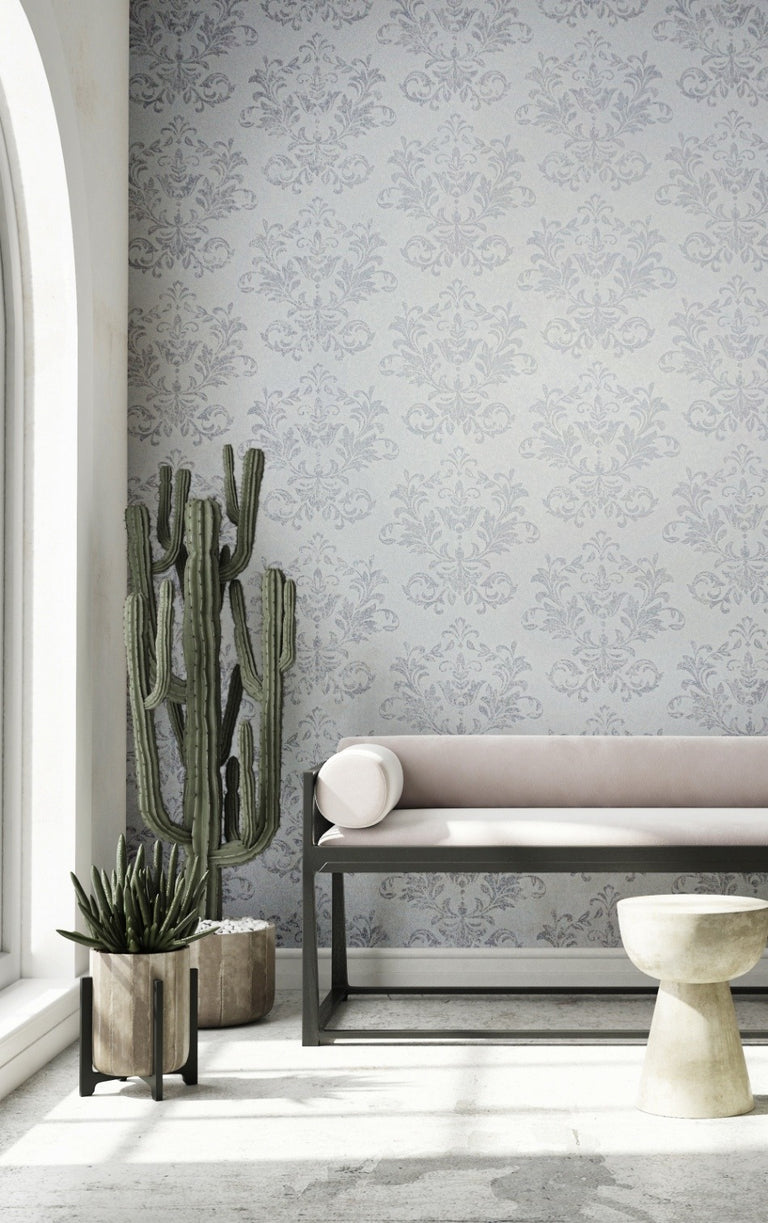 Behang met grote klassieke ornamenten | kleurmijninterieur
