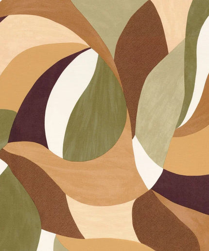 76200202 Casamance Terra Rossa Mandolra - Dit behang is een harmonieuze mix van beige