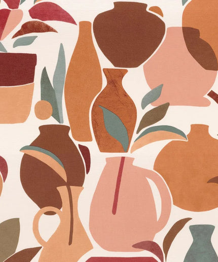 76210712 Casamance Terra Rossa Vallauris - Dit behang is een warme combinatie van beige