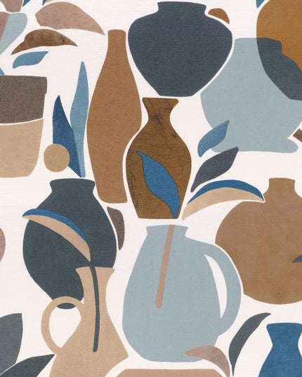 76210814 Casamance Terra Rossa Vallauris - Dit behang is een harmonieuze combinatie van warm bruin