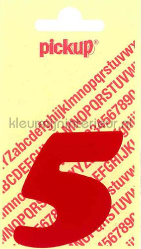 Pick-up Sierlijke Letters en Cijfers 5-rood | Bestellen bij https://www.kleurmijninterieur.nl/