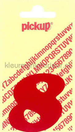 Pick-up Sierlijke Letters en Cijfers 8-rood | Bestellen bij https://www.kleurmijninterieur.nl/