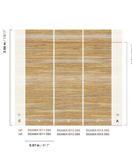 DGAMA1013-260 Masureel Amani Pai-Pai Straw Paneel C