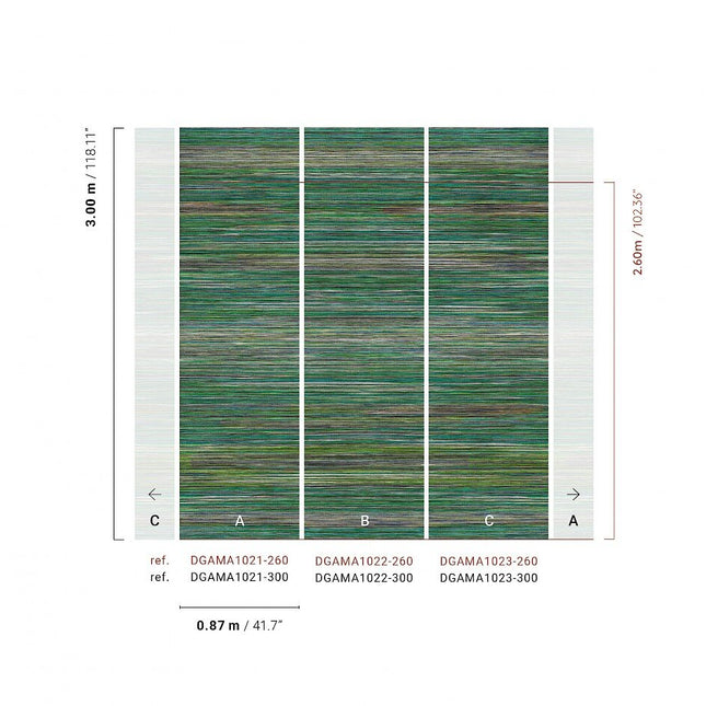 DGAMA1021-260 Masureel Amani Pai-Pai Viridis Paneel A