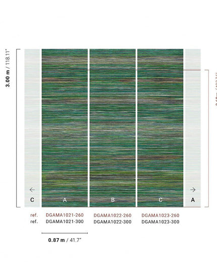 DGAMA1023-260 Masureel Amani Pai-Pai Viridis Paneel C