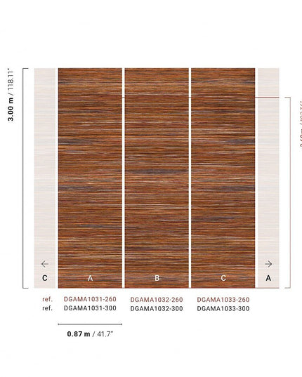 DGAMA1033-260 Masureel Amani Pai-Pai Russet Paneel C