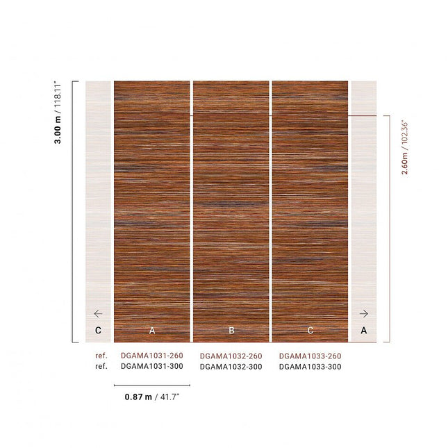 DGAMA1033-260 Masureel Amani Pai-Pai Russet Paneel C