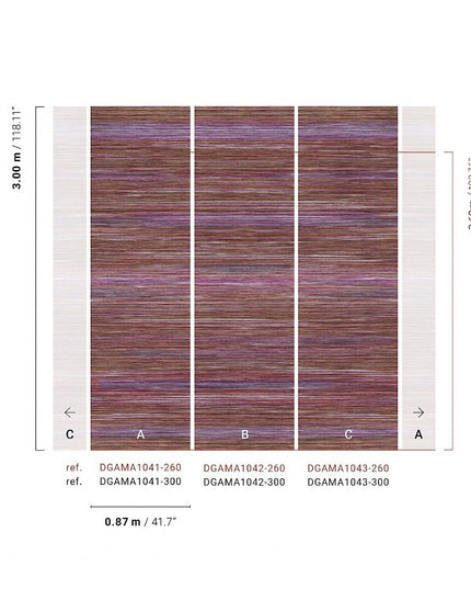 DGAMA1042-260 Masureel Amani Pai-Pai Plum Paneel B