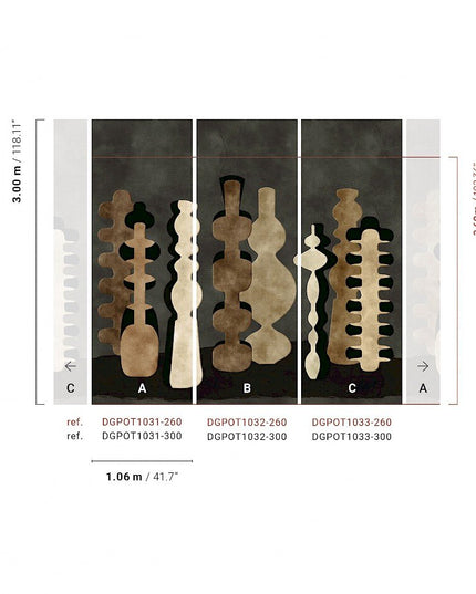 DGPOT1031 300 cm Masureel Terra Potteries Clay