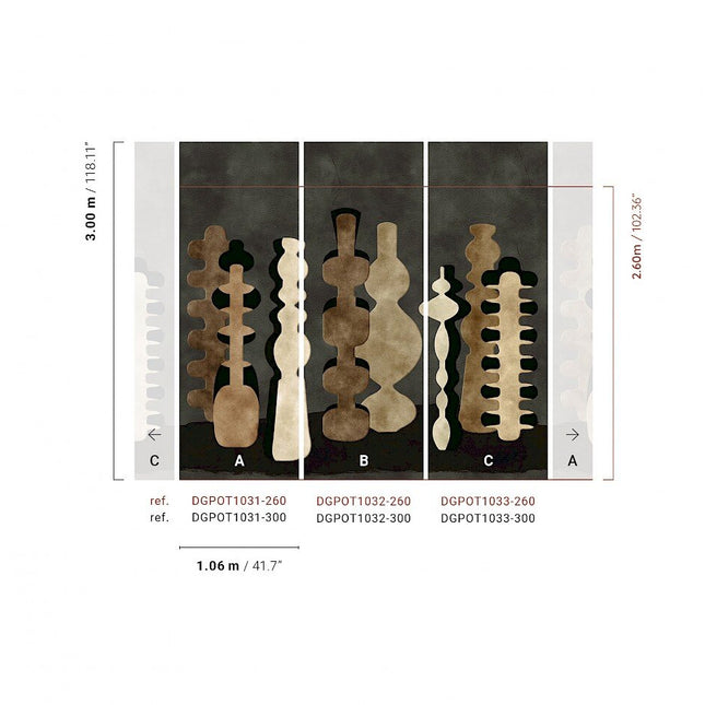 DGPOT1031 300 cm Masureel Terra Potteries Clay