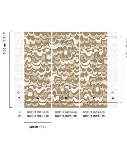 DGRHA101 300 cm Masureel Rhapsody Cheviot Ivory