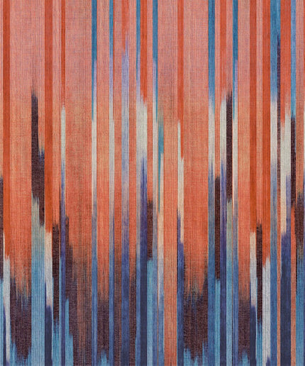 DGRIC1033-300 Masureel Serica Holi Paneel C - Dit behang is een levendig samenspel van oranje en rood
