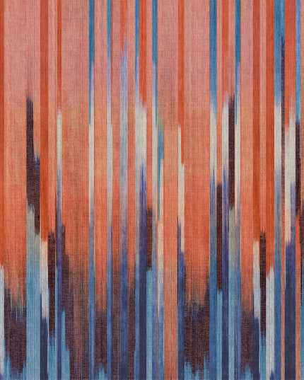 DGRIC1033-300 Masureel Serica Holi Paneel C - Dit behang is een levendig samenspel van oranje en rood