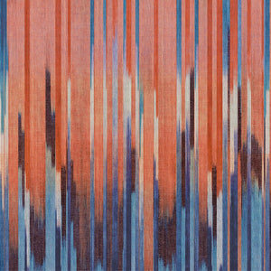 DGRIC1033-300 Masureel Serica Holi Paneel C - Dit behang is een levendig samenspel van oranje en rood