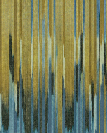 DGRIC1043-300 Masureel Serica Holi Paneel C - Dit behang is een harmonieus samenspel van mosterdgroen
