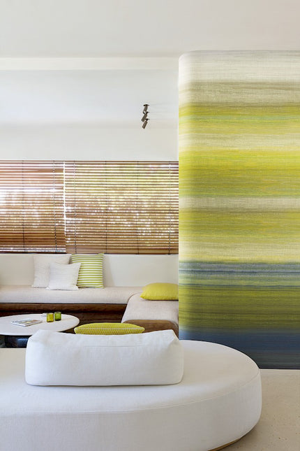 warm beige en aardse bruine streken die samen een serene