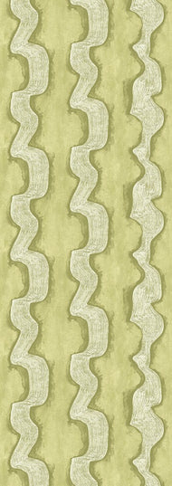 DGTRA303-300 Masureel Traces Shodo - Dit behang is een rustige combinatie van zachte groen- en beige tinten