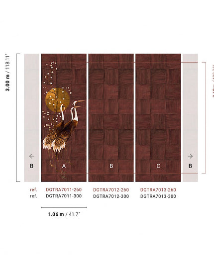 DGTRA7012-300 Masureel Traces Tsuro Paneel B