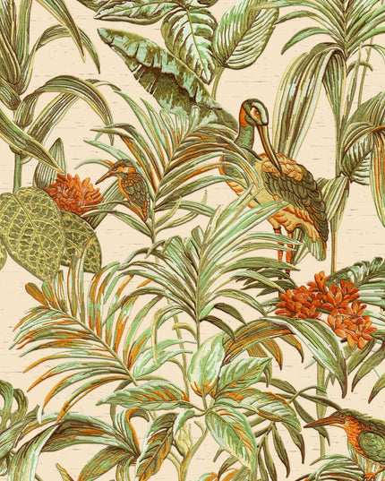 DE120013 Dutch Wallcoverings Bird of Paradise