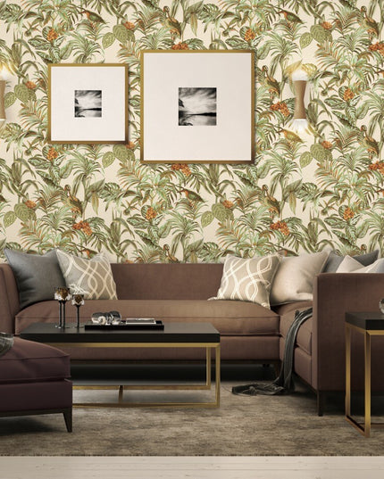 DE120013 Dutch Wallcoverings Bird of Paradise