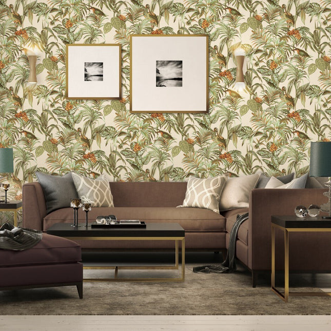 DE120013 Dutch Wallcoverings Bird of Paradise