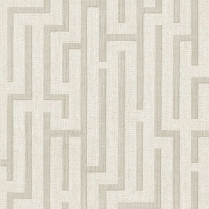 350530 Eijffinger Riviera Maison Linen trellis - Dit behang is subtiel en elegant