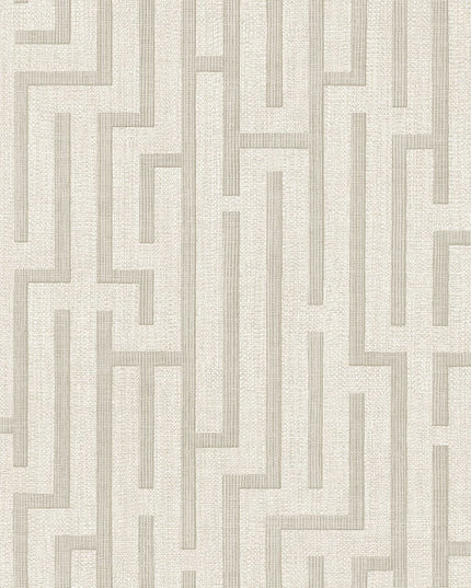 350530 Eijffinger Riviera Maison Linen trellis - Dit behang is subtiel en elegant