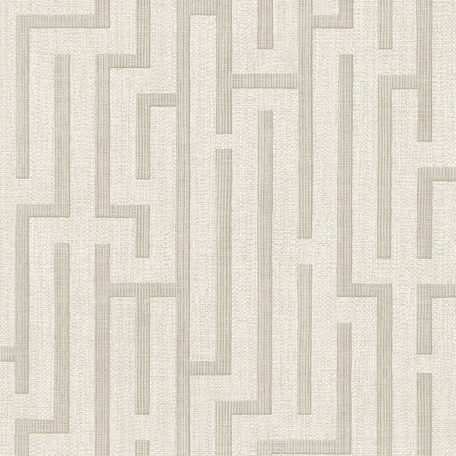 350530 Eijffinger Riviera Maison Linen trellis - Dit behang is subtiel en elegant