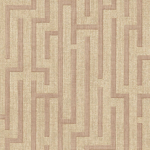 350534 Eijffinger Riviera Maison Linen trellis - Dit behang is opgebouwd uit zachte tinten beige en lichtbruin