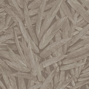 350543 Eijffinger Riviera Maison Structured Leaves - Dit behang is een harmonieuze mix van rijke bruintinten en zachte beige nuances