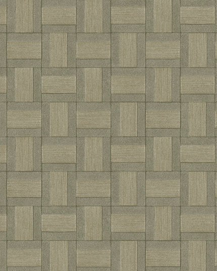 350564 Eijffinger Riviera Maison Squares - Dit behang is een harmonieus samenspel van zachte groentinten