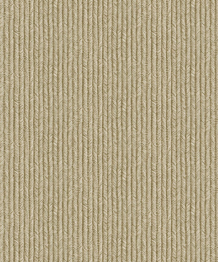 350573 Eijffinger Riviera Maison Corduroy Rib - Dit behang is een subtiele mix van warme beige- en lichtbruine tinten met fijne verticale lijnen die een verfijnde textuur creëren.