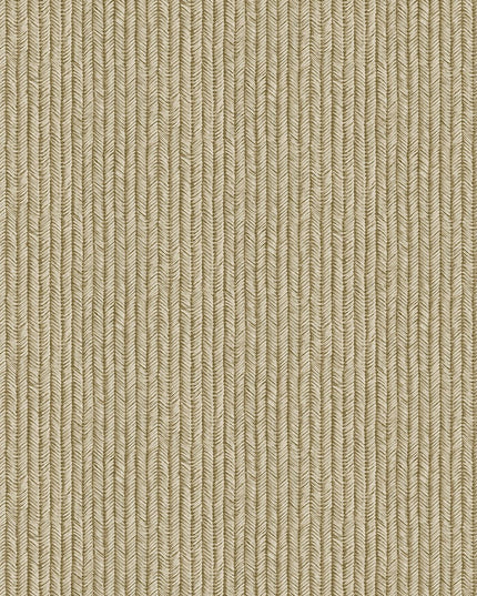 350573 Eijffinger Riviera Maison Corduroy Rib - Dit behang is een subtiele mix van warme beige- en lichtbruine tinten met fijne verticale lijnen die een verfijnde textuur creëren.