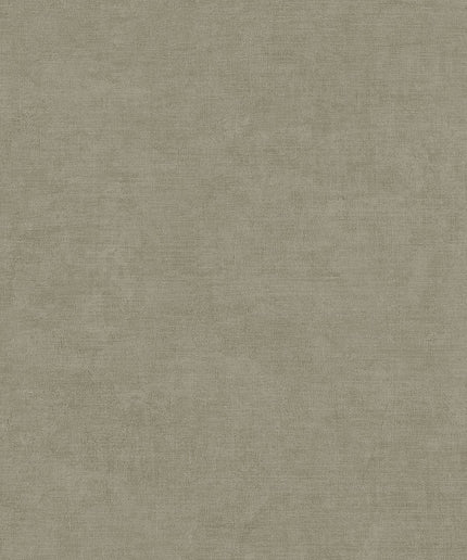 350583 Eijffinger Riviera Maison Belgian Linen - Dit behang is een subtiele mix van olijfgroen en beige met een zachte textuur die een natuurlijke en rustige sfeer creëert.