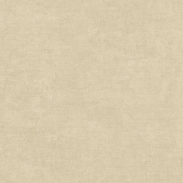 350585 Eijffinger Riviera Maison Belgian Linen - Dit behang is warm beige met subtiele schakeringen van lichtbruin en crème voor een natuurlijke