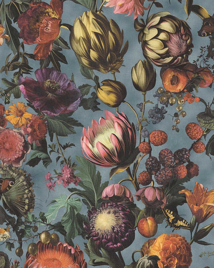 351232 Eijffinger Magnifique Flourish - Dit behang is rijk aan warme tinten zoals oranje