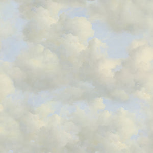 351280 Eijffinger Magnifique Cumulius Bright Day - Dit behang is opgebouwd uit zachte beige en lichte blauwtinten die samen een rustgevende en luchtige sfeer creëren.