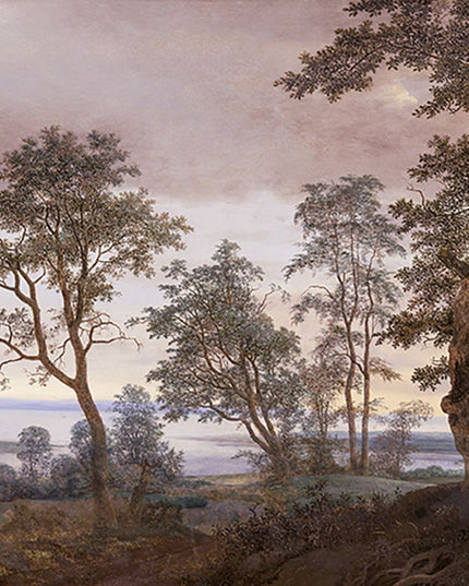 351291 Eijffinger Magnifique Vista Sunset - Dit behang is uitgevoerd in zachte taupetinten met warme bruinaccenten en subtiele groene nuances die een rustige